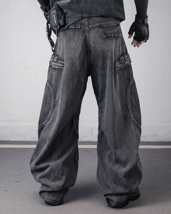 American Vintage Street Multi-Pocket Cargo Denim
