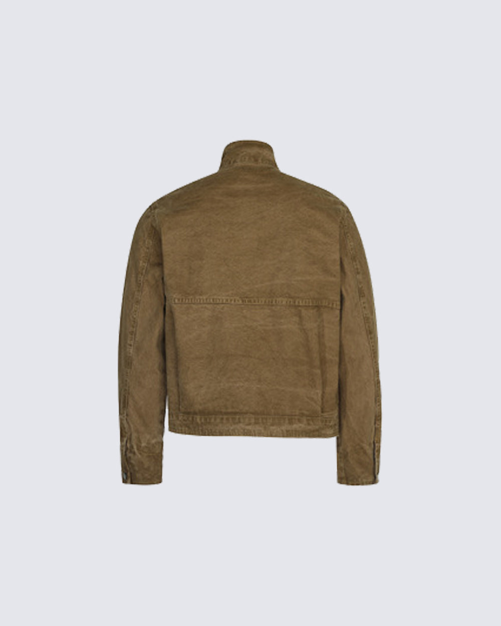 Buckled Stand-Collar Aircraft Buckle Utility Jacket