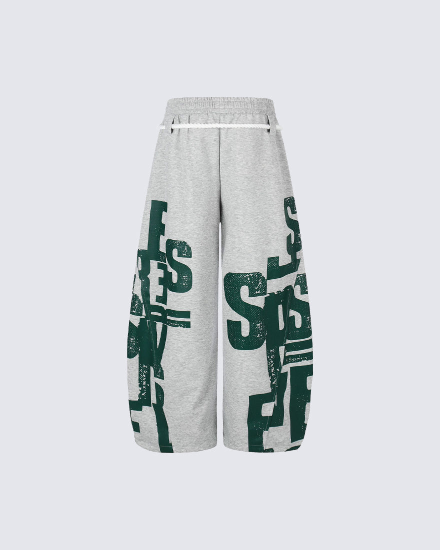 Street American Print Loose Casual Pants
