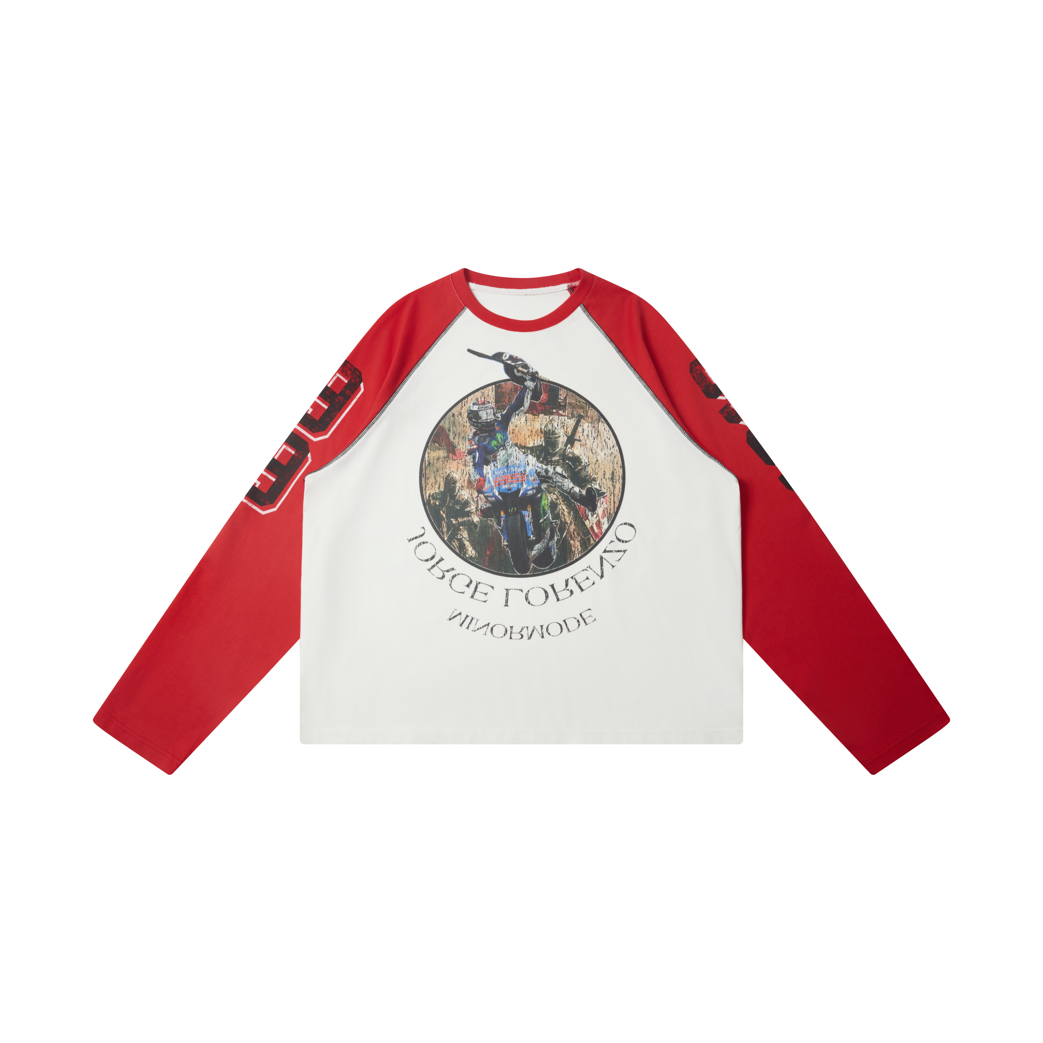 Omirad Moto Racing Raglan Long Sleeve Tee