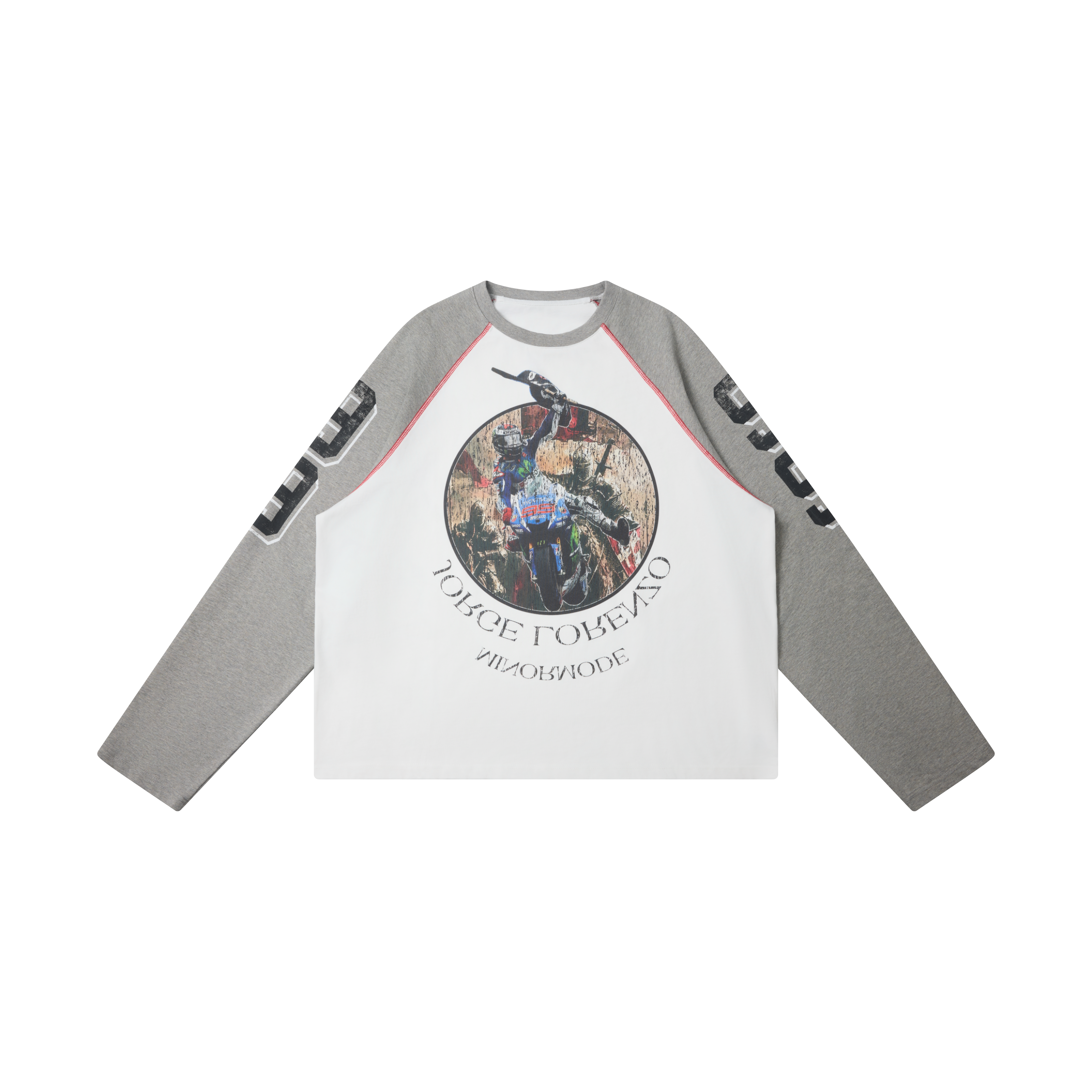 Omirad Moto Racing Raglan Long Sleeve Tee