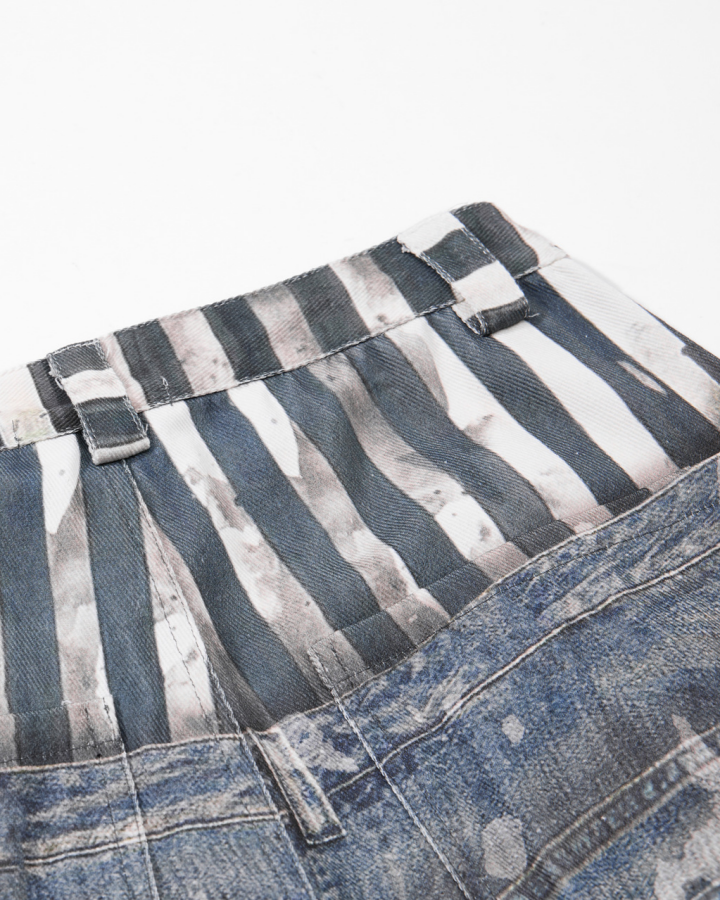 American Vintage Star-Print Wide-Leg Jeans