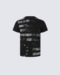 American Vintage Graphic Stripe Tee