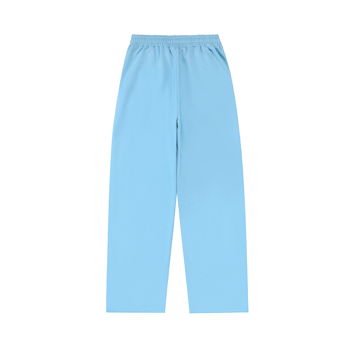Mixed Emotions Light Blue Studded Graffiti Straight Sweat Pants