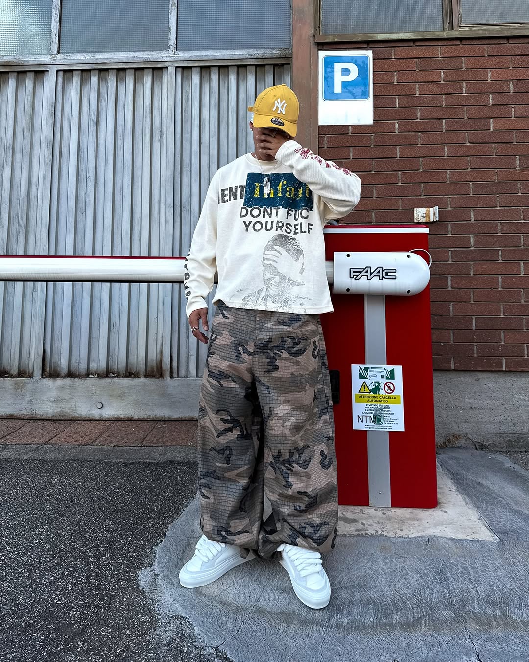 Omirad “COPYCAT WAR” Heavy Waffle Long Sleeve