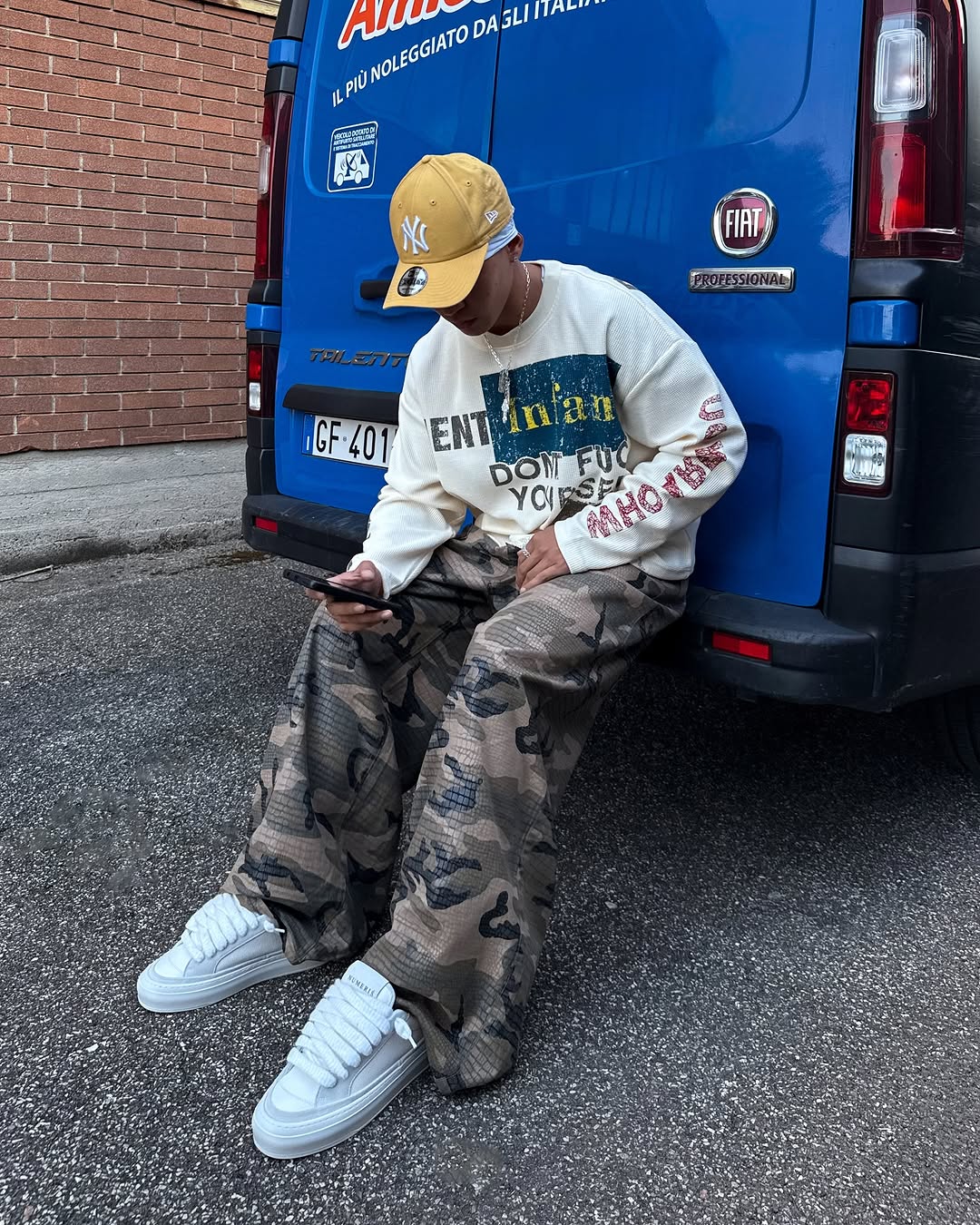 Omirad “COPYCAT WAR” Heavy Waffle Long Sleeve