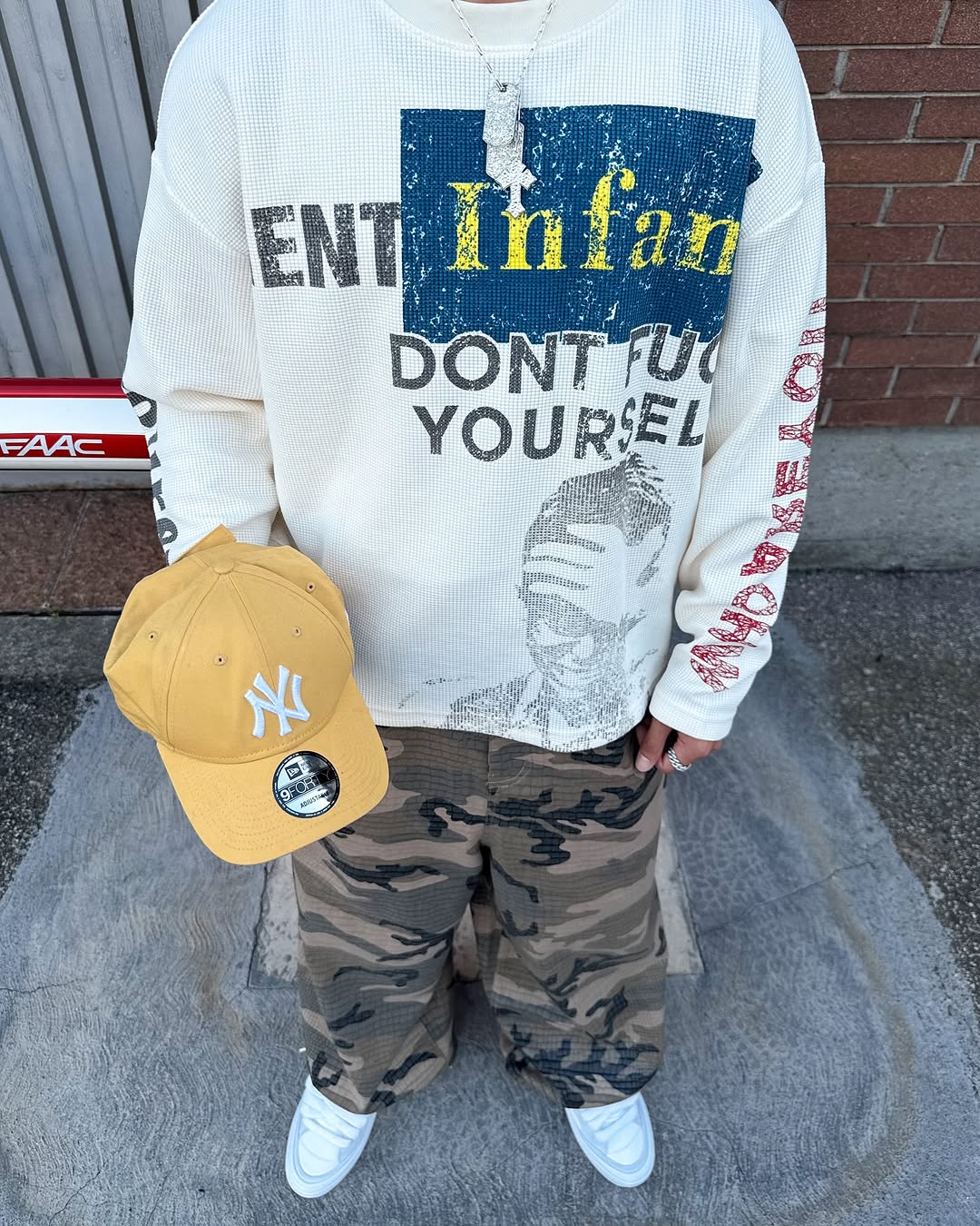 Omirad “COPYCAT WAR” Heavy Waffle Long Sleeve