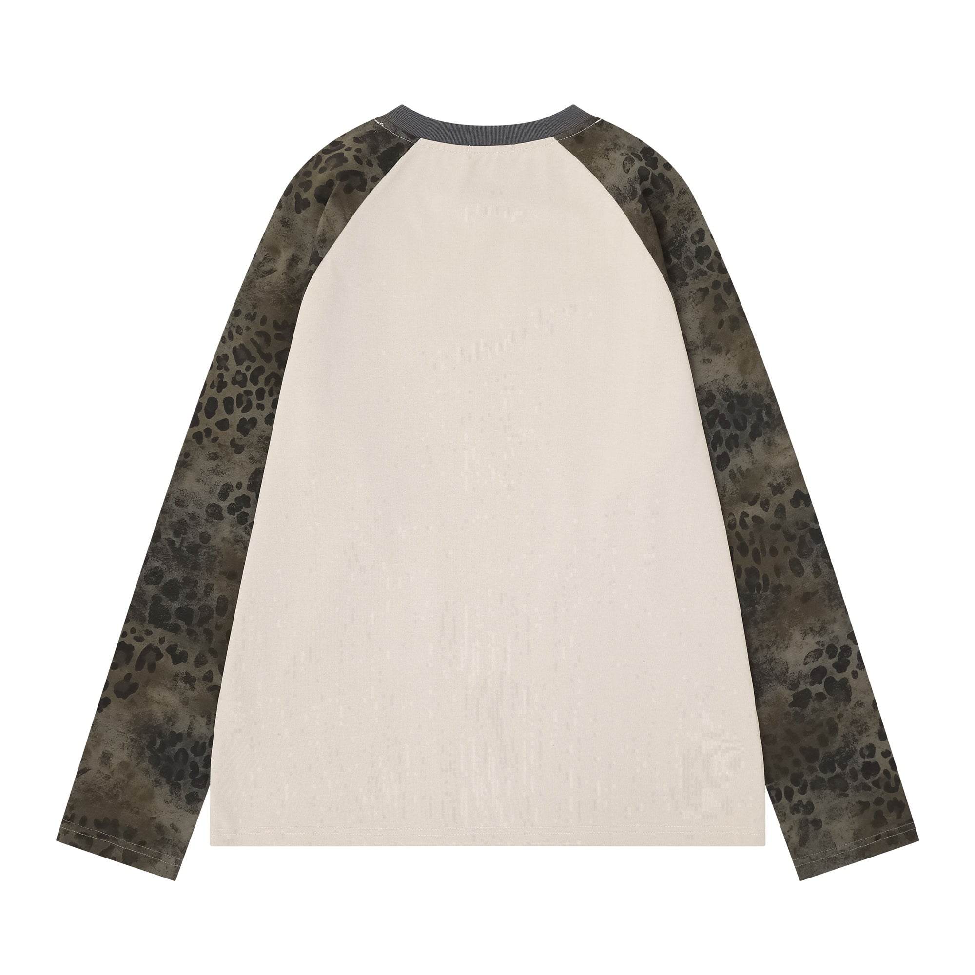 Omirad Leopard Raglan Long Sleeve Tee