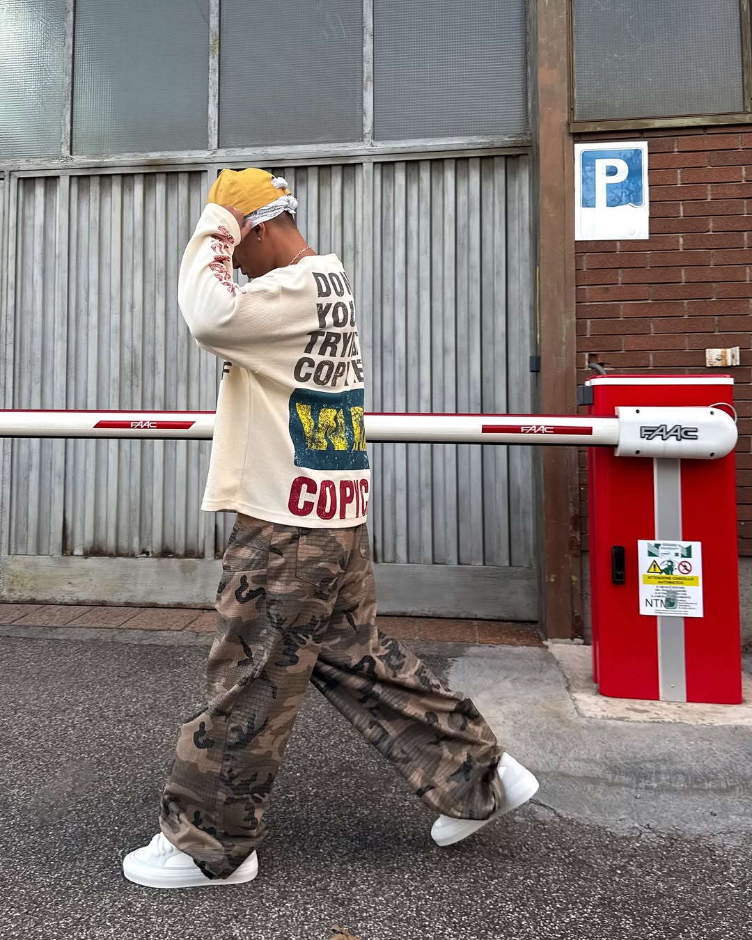 Omirad “COPYCAT WAR” Heavy Waffle Long Sleeve
