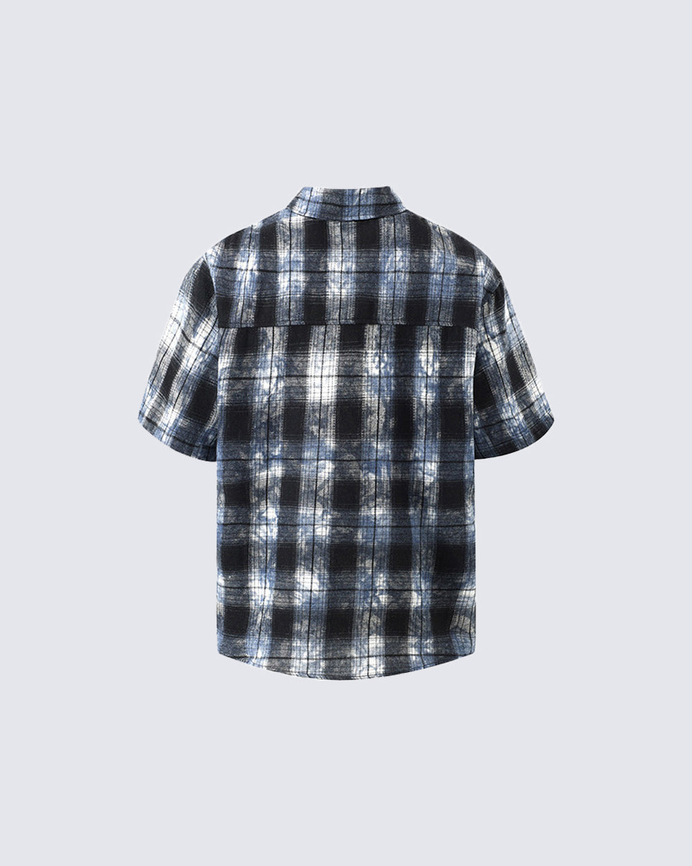 American Vintage Tie-Dye Plaid Shirt T