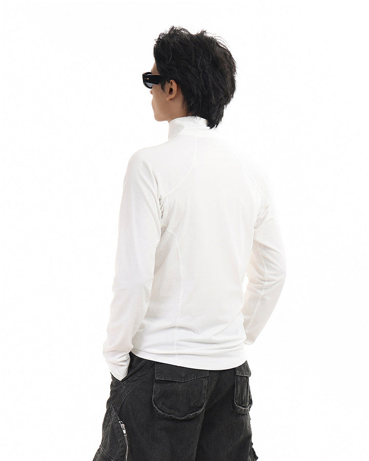 Sport Stand Collar Quick-Dry Long Sleeve T-Shirt