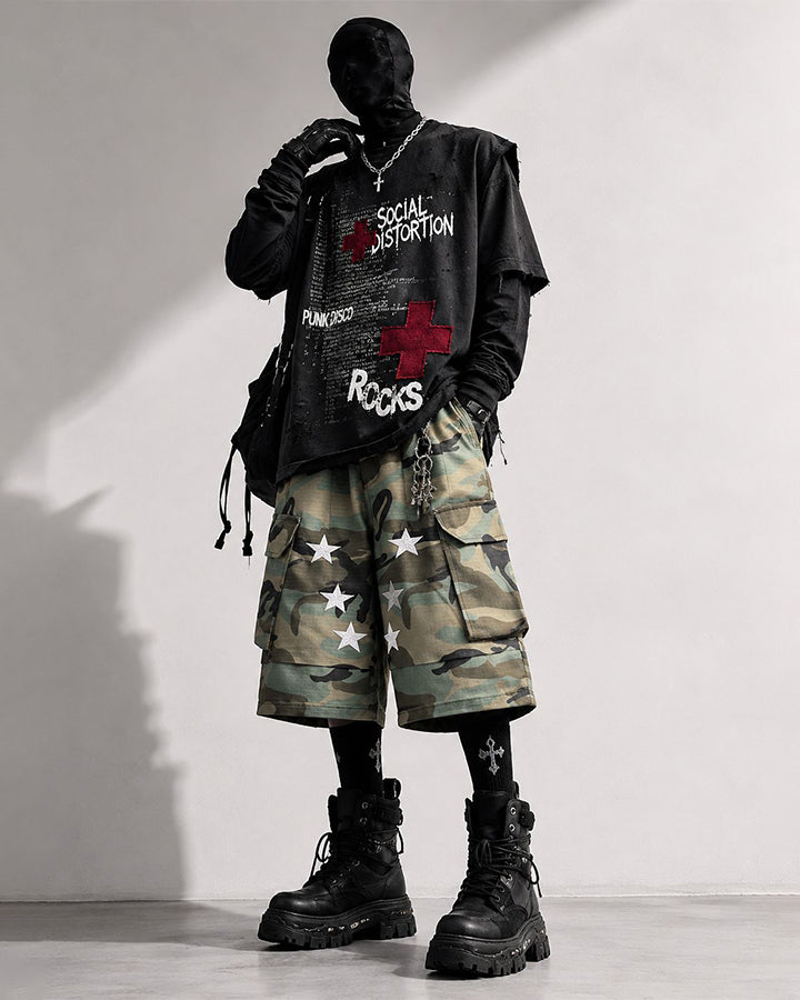 New Military Camo Cargo Shorts