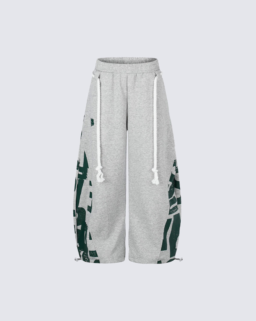 Street American Print Loose Casual Pants