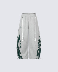 Street American Print Loose Casual Pants