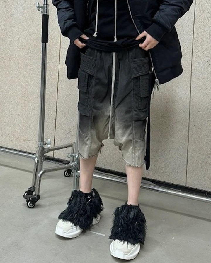 American Workwear Gradient Loose Cargo Summer Shorts