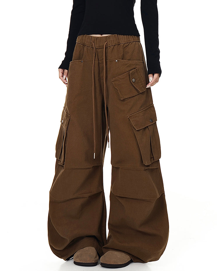 100% Cotton Multi-Pocket Cargo Pants