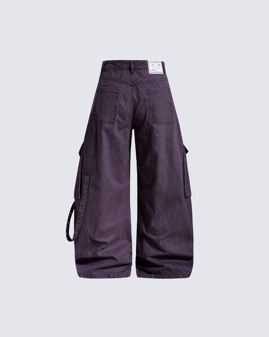 American Heavy-Duty Wide-Leg Cargo Jeans