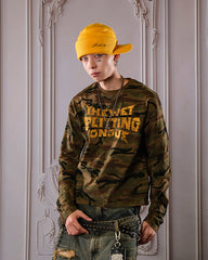 Camo Long Sleeve with Curved Blade Design