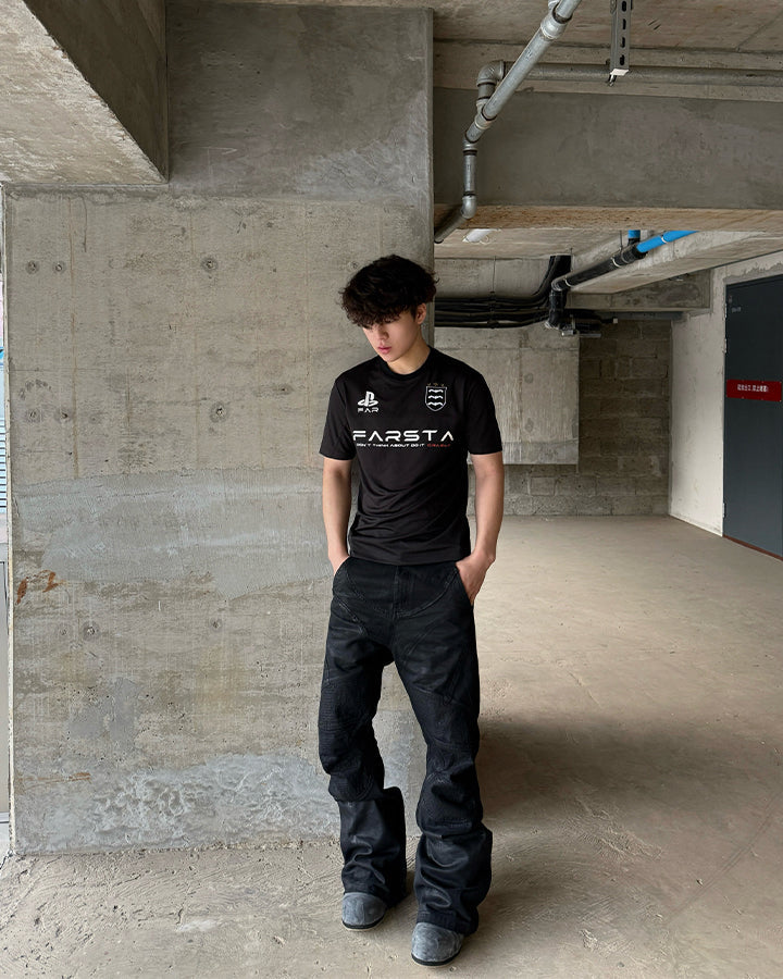 American Mesh Embroidered Sports Jersey Tee