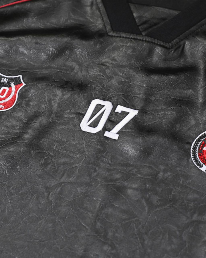 Vintage Faux Leather Soccer Jersey T-shirt