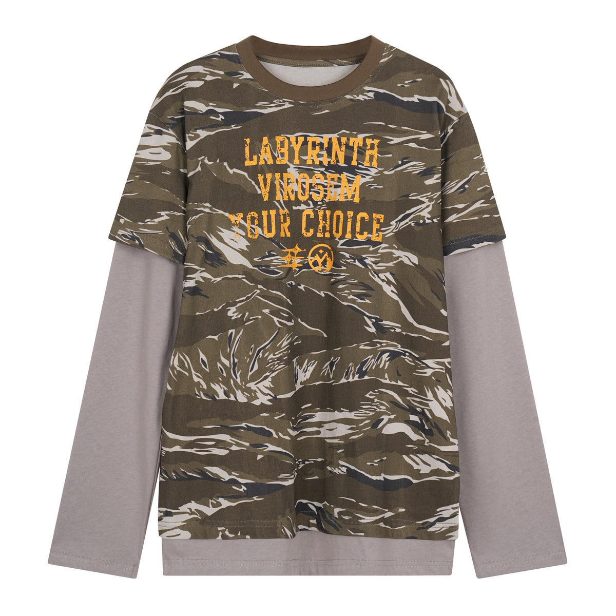 Omirad Camo Layered Long Sleeve Tee*