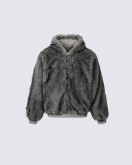 American High-Street Reversible Fleece Flight Jacket