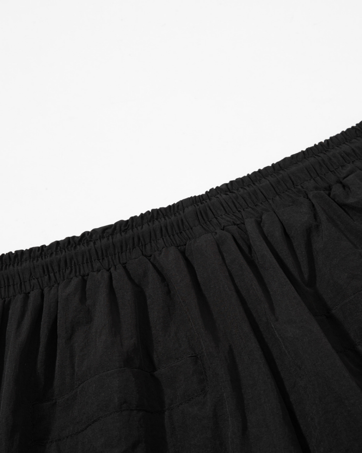 Vintage Colorblock Graphic Track Shorts