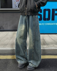 New Vintage Washed Denim Jeans