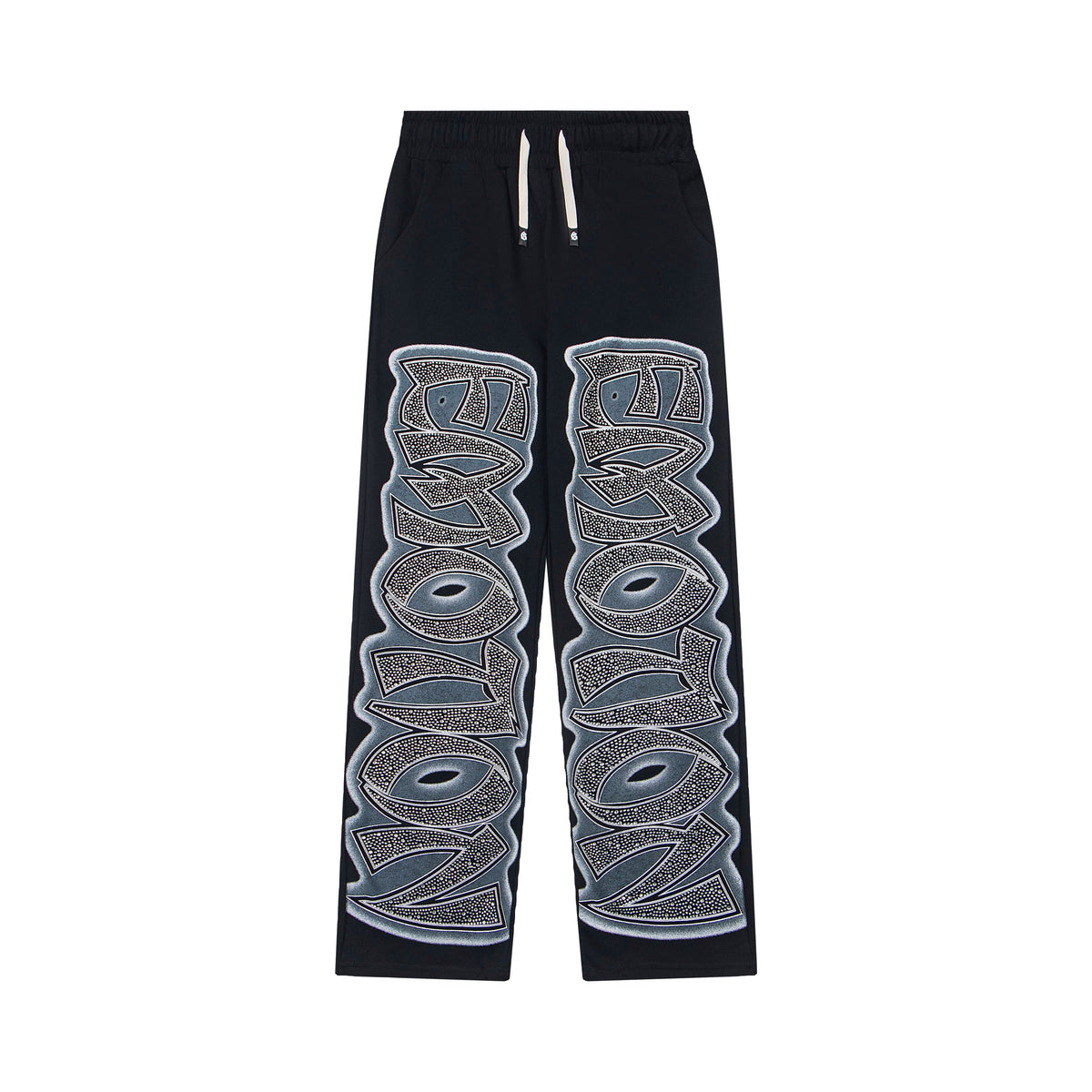 Mixed Emotions Double Leg Graphic Straight‑Cut Sweat Pants