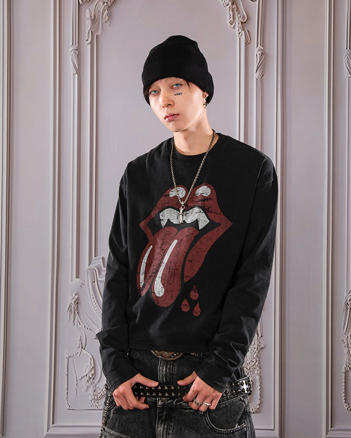 Rolling Stones Tongue Graphic Long Sleeve