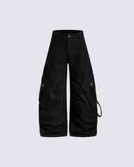 American Heavy-Duty Wide-Leg Cargo Jeans
