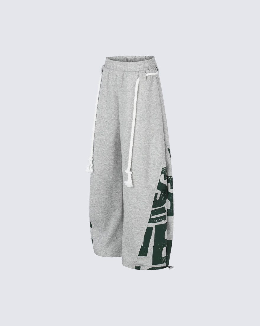 Street American Print Loose Casual Pants