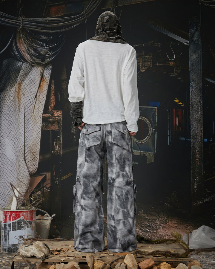 American Light-Asian Style Cargo Jeans