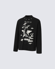 Graphic Printed Long Sleeve T-Shirt