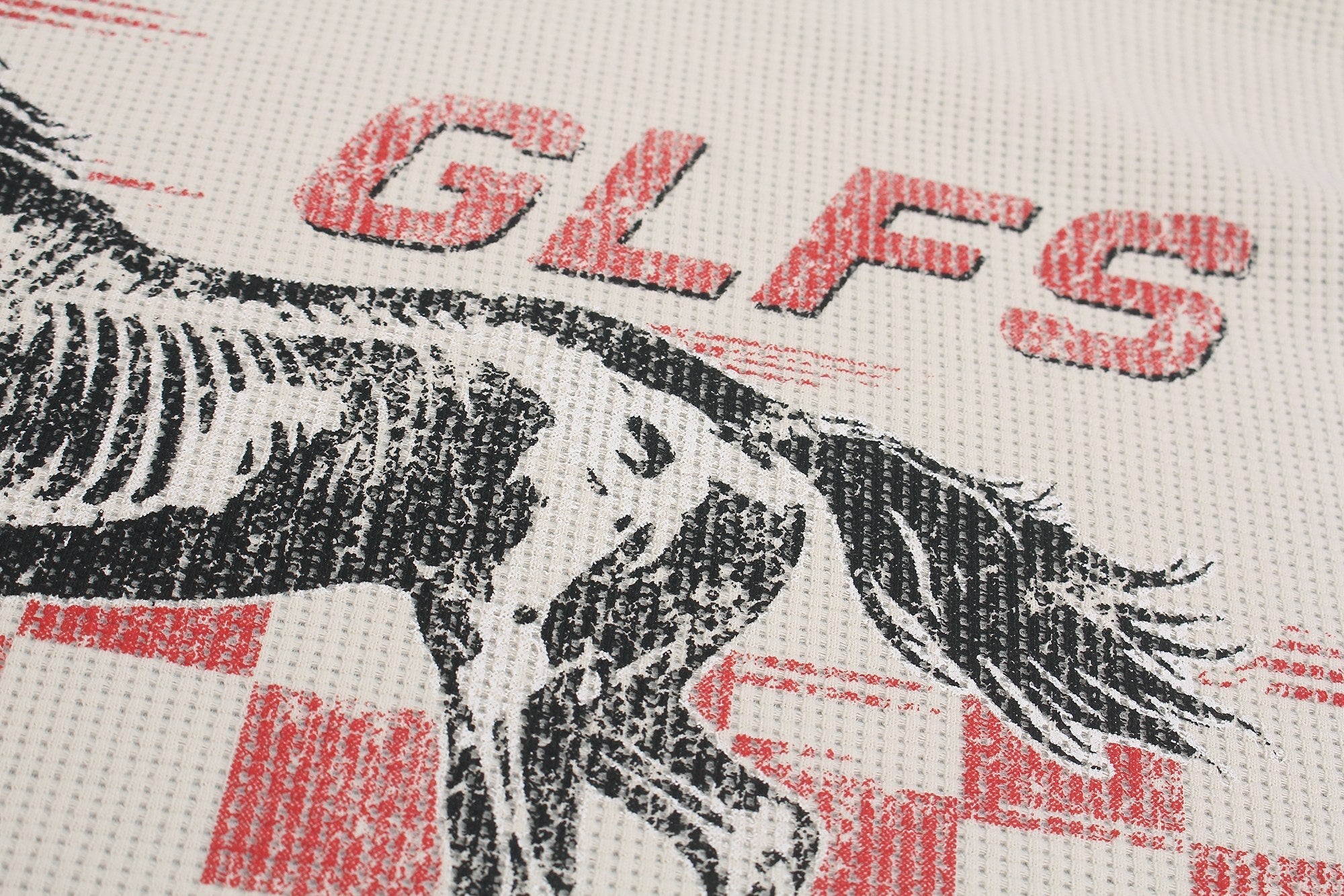 Omirad Vintage Racing Horse Waffle Long Sleeve