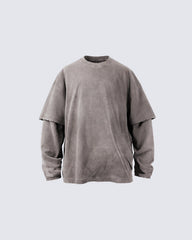 Waffle Layered Vintage Tee