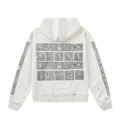 Saint Michael ST227 Thermal Grid Graphic Hoodie
