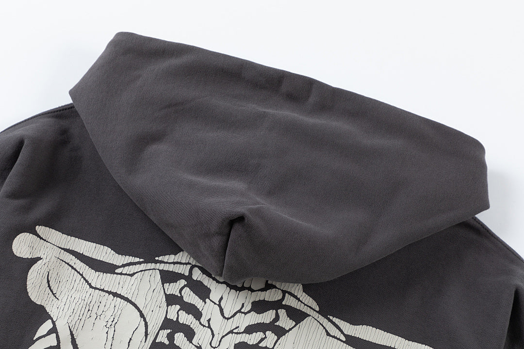 Saint Michael ST148 Skeleton Graphic Hoodie