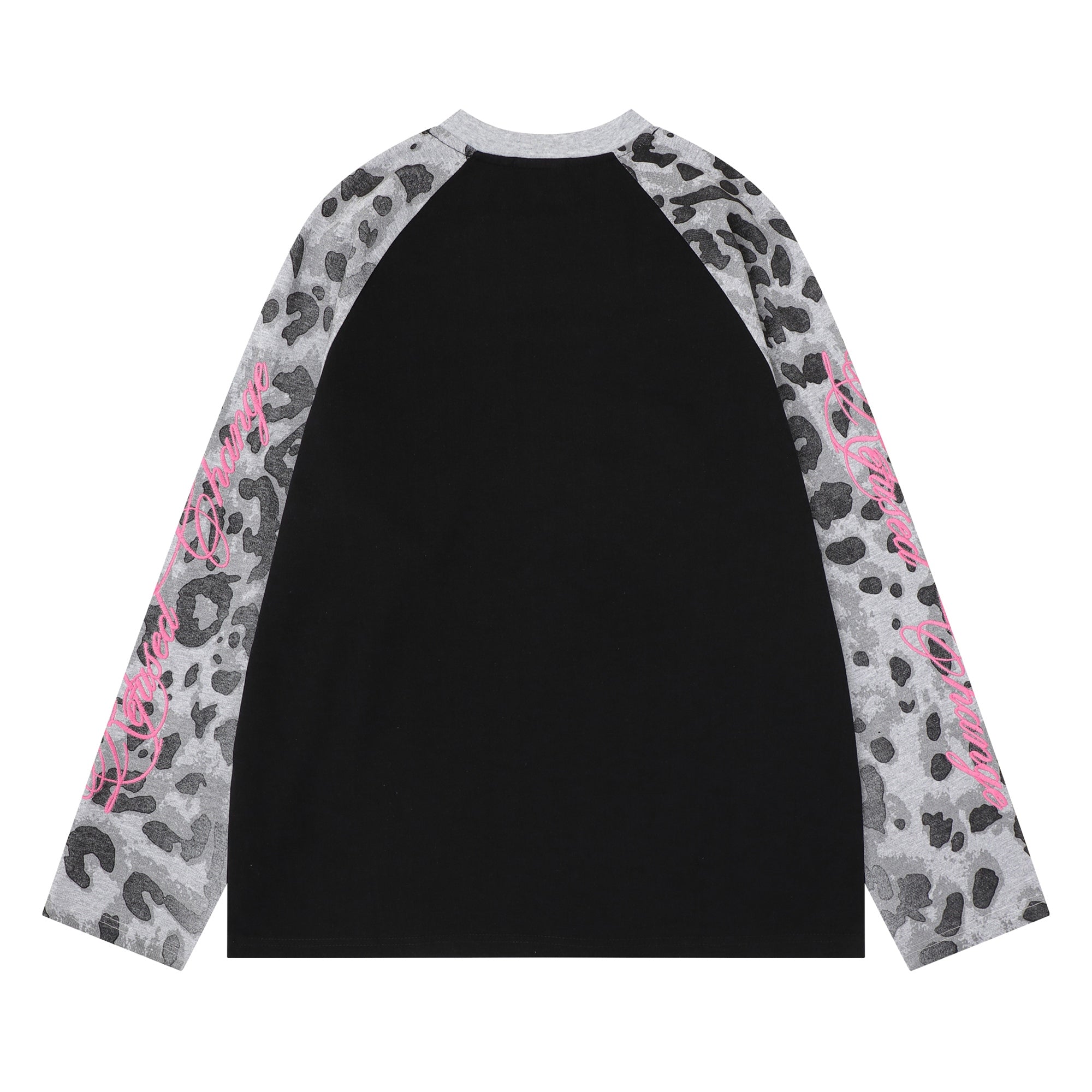 Omirad Leopard Raglan Long Sleeve Tee
