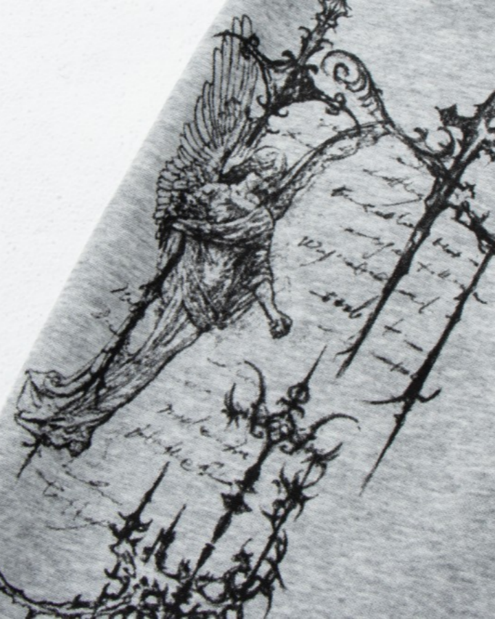 American High-Street Gothic Pattern Wide-Leg Sweatpants