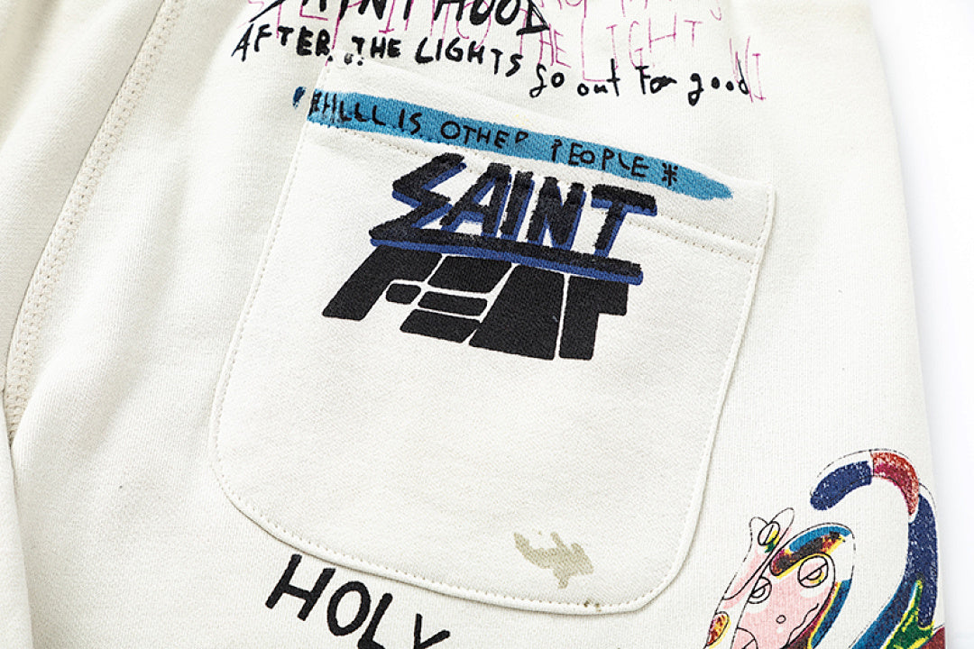 Saint Michael ST904 All-Over Graffiti Collage Sweatpants