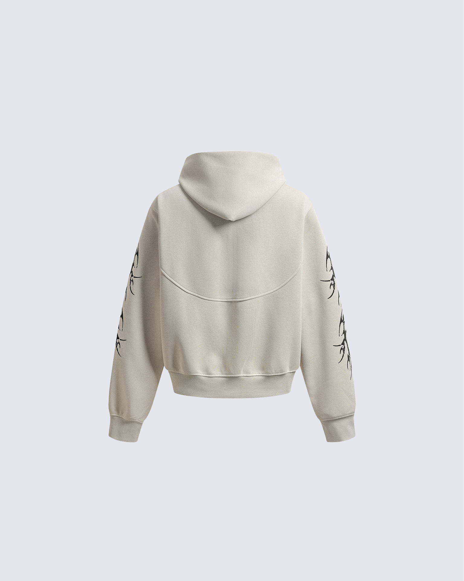 Embroidered Graphic Zip-Up Hoodie
