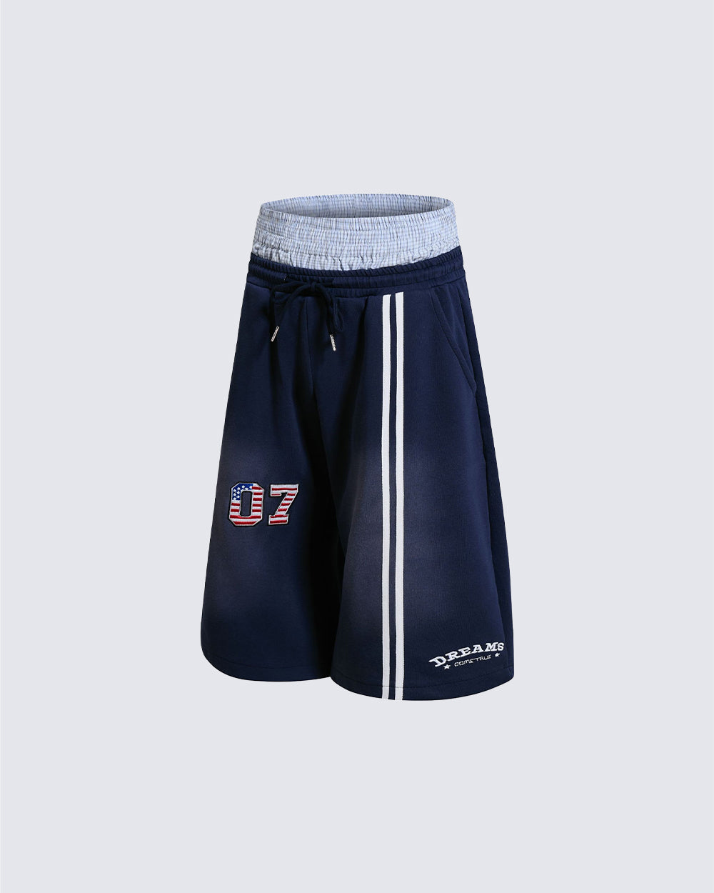 American Retro Sporty Layered Shorts New