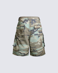 New Military Camo Cargo Shorts
