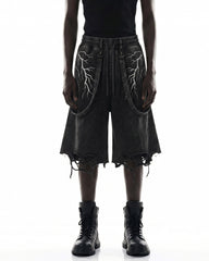 LIGHTNING Series | New Strap Wide-Leg Shorts