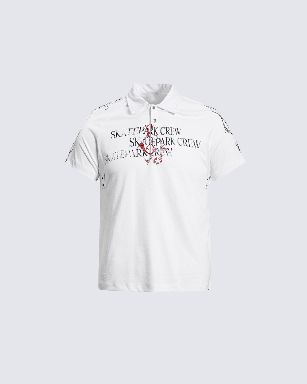 American Retro Art Print Polo Shirt
