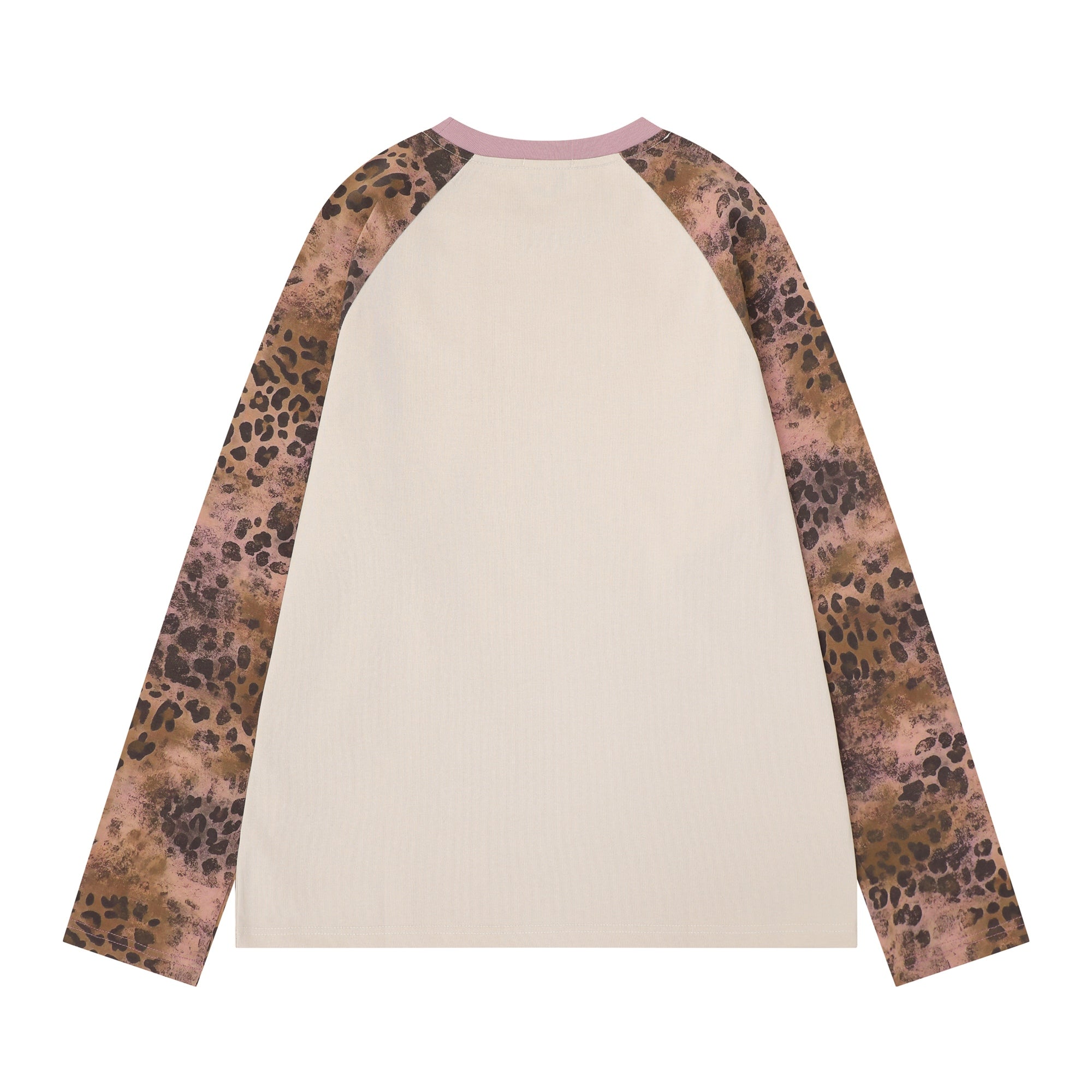 Omirad Leopard Raglan Long Sleeve Tee