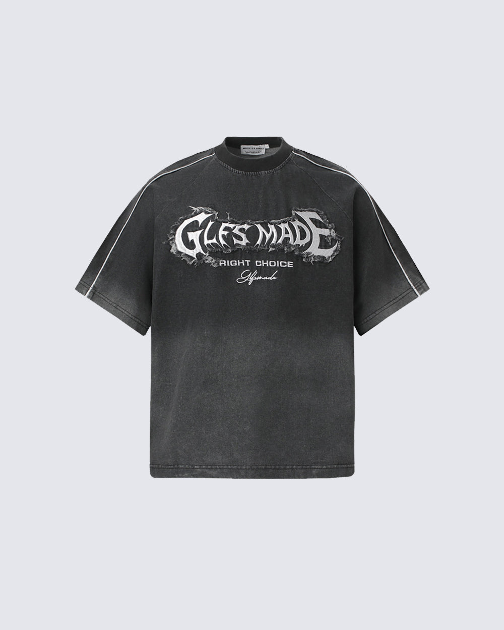 Graphic Oversized Patch Casual Tee