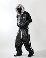 KIIKIO Gloss Double-Waist Pants