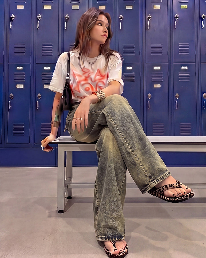 Vintage Deconstructed Patchwork Denim Pants